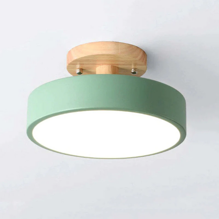 Contemporary round LED ceiling light, Nova series, ideal for modern home decor.