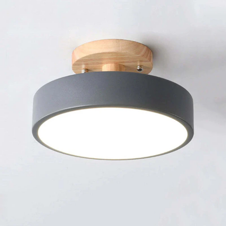 Indoor Nova LED ceiling fixture, a decorative round light for stylish ambiance.