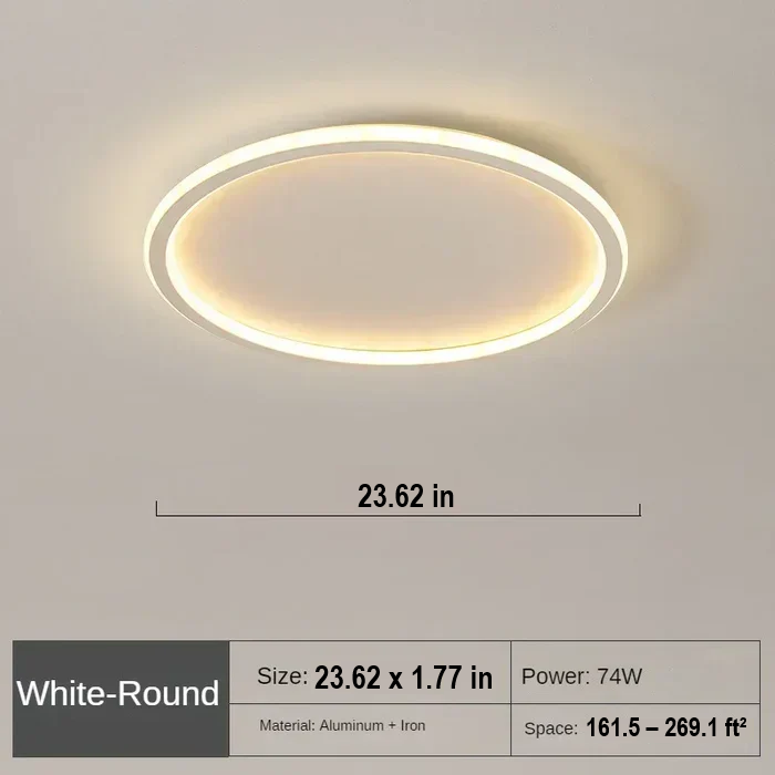 AuroraSphere LED ceiling lamp, offering stylish and energy-efficient illumination.