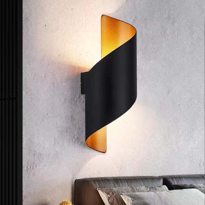 Decorative spiral LED wall lamp, TwistLight, a modern art piece for your wall.