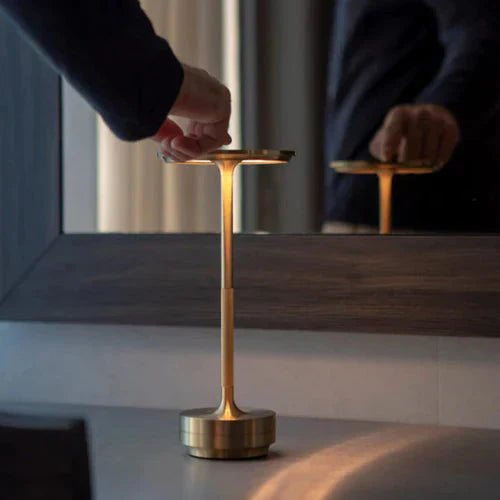 Minimalist USB rechargeable lamp, versatile for indoor and outdoor use