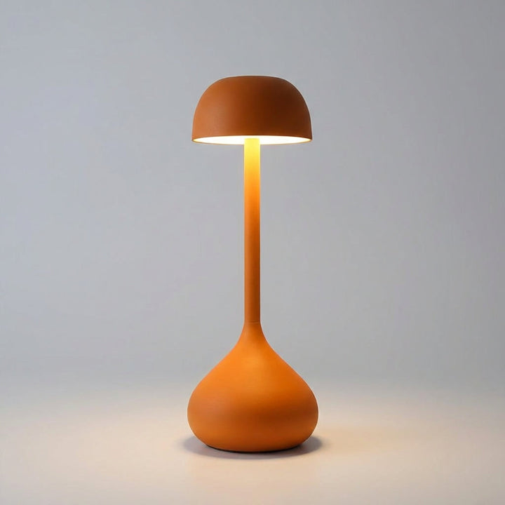 Rechargeable Moonara Mushroom Table Lamp, modern design with soft LED lighting