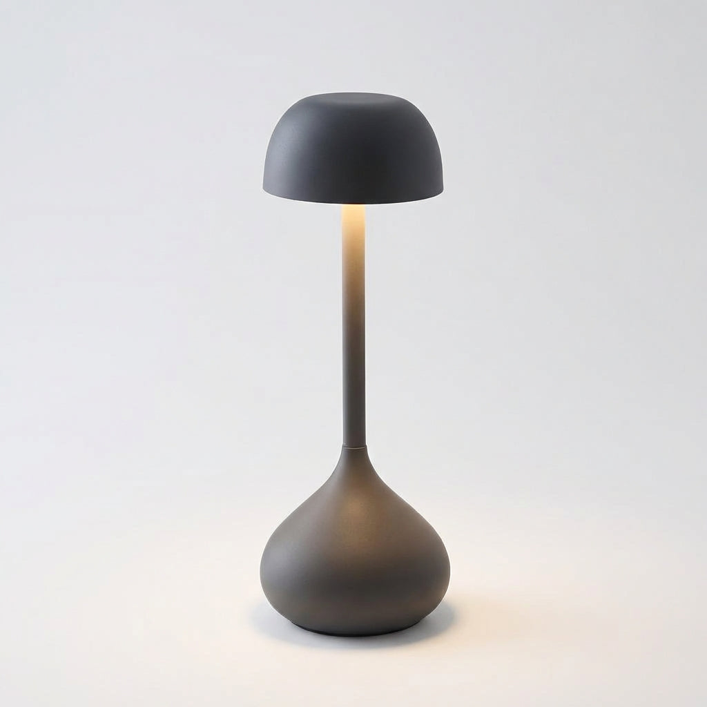 LED Dimmable Mushroom Table Lamp, creating warm ambient light Wirelessly