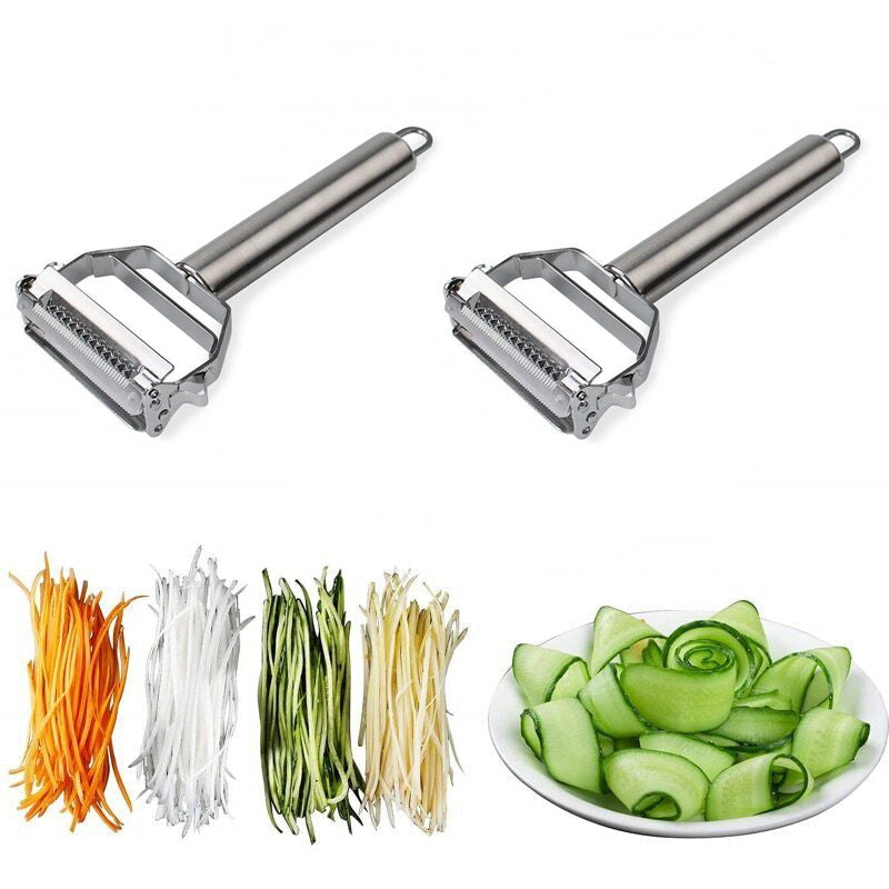 Modern fruit and vegetable peeler, designed for precision peeling, a useful cooking utility tool.