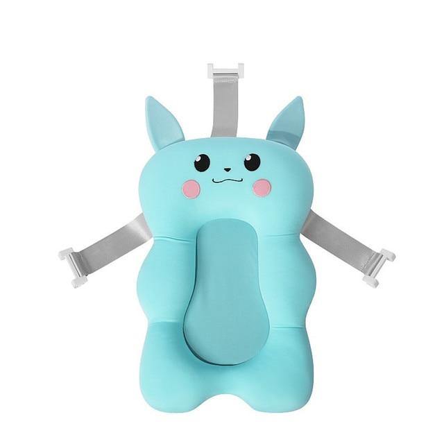 Quick-dry, anti-slip baby bath cushion provides safe & comfy support for newborns. Perfect for bathtime.