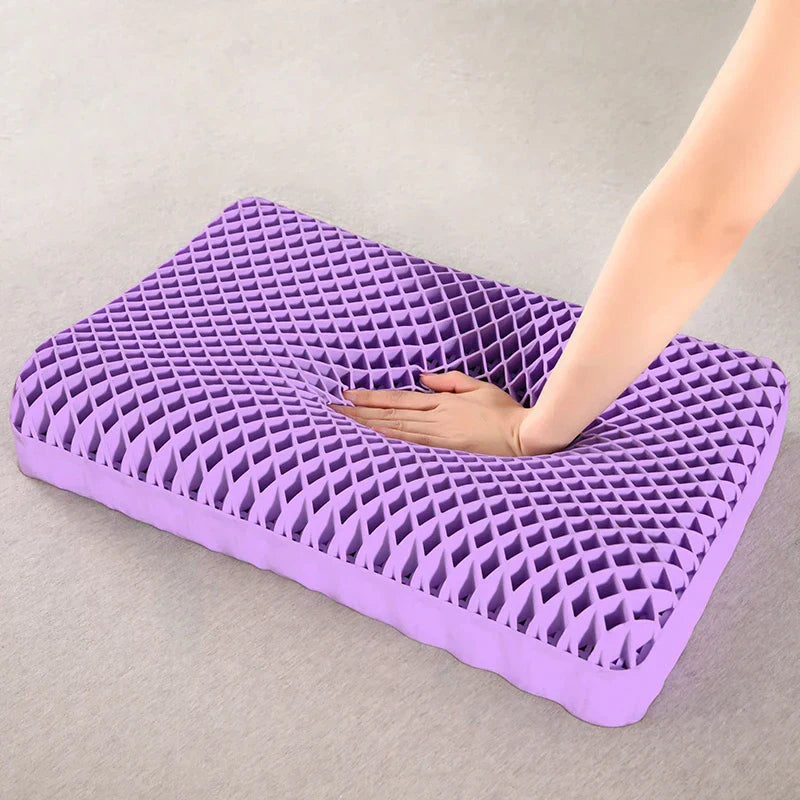 Niala TPE pillow, ergonomically designed for cervical support, zero-pressure and breathability