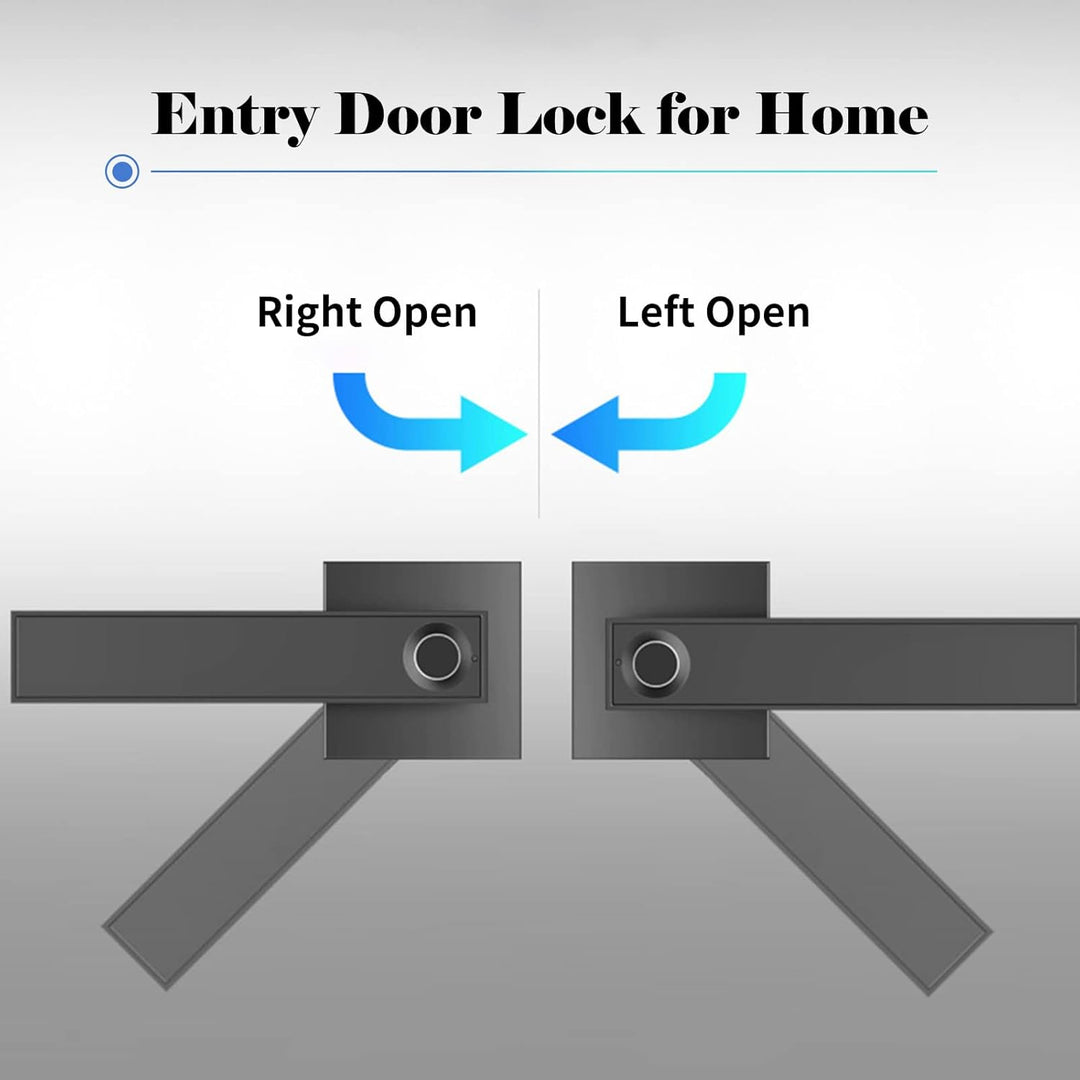 Side profile of Nivora smart lock, integrated design for secure door handle.