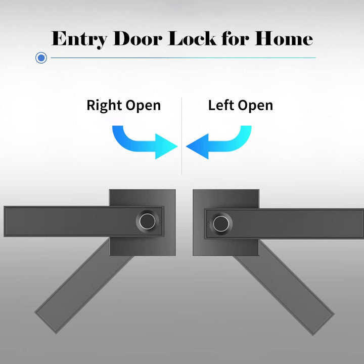 Side profile of Nivora smart lock, integrated design for secure door handle.