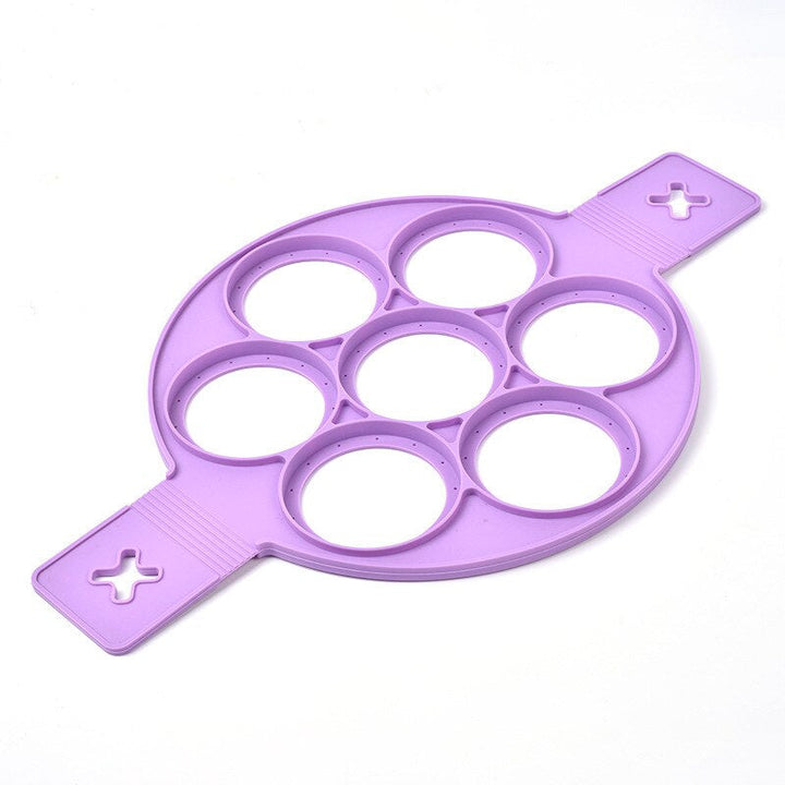 Enjoy perfect breakfasts with FlipMaster non-stick multi-mold pancake & egg maker. Easy clean kitchen gadget.
