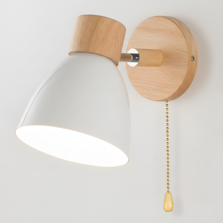 WoodLuma Nordic adjustable wooden sconce, E27 wall lamp enhancing any modern space