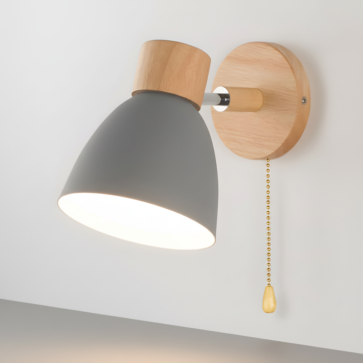 Nordic adjustable wooden lamp, E27 socket, perfect wall decor and lighting solution