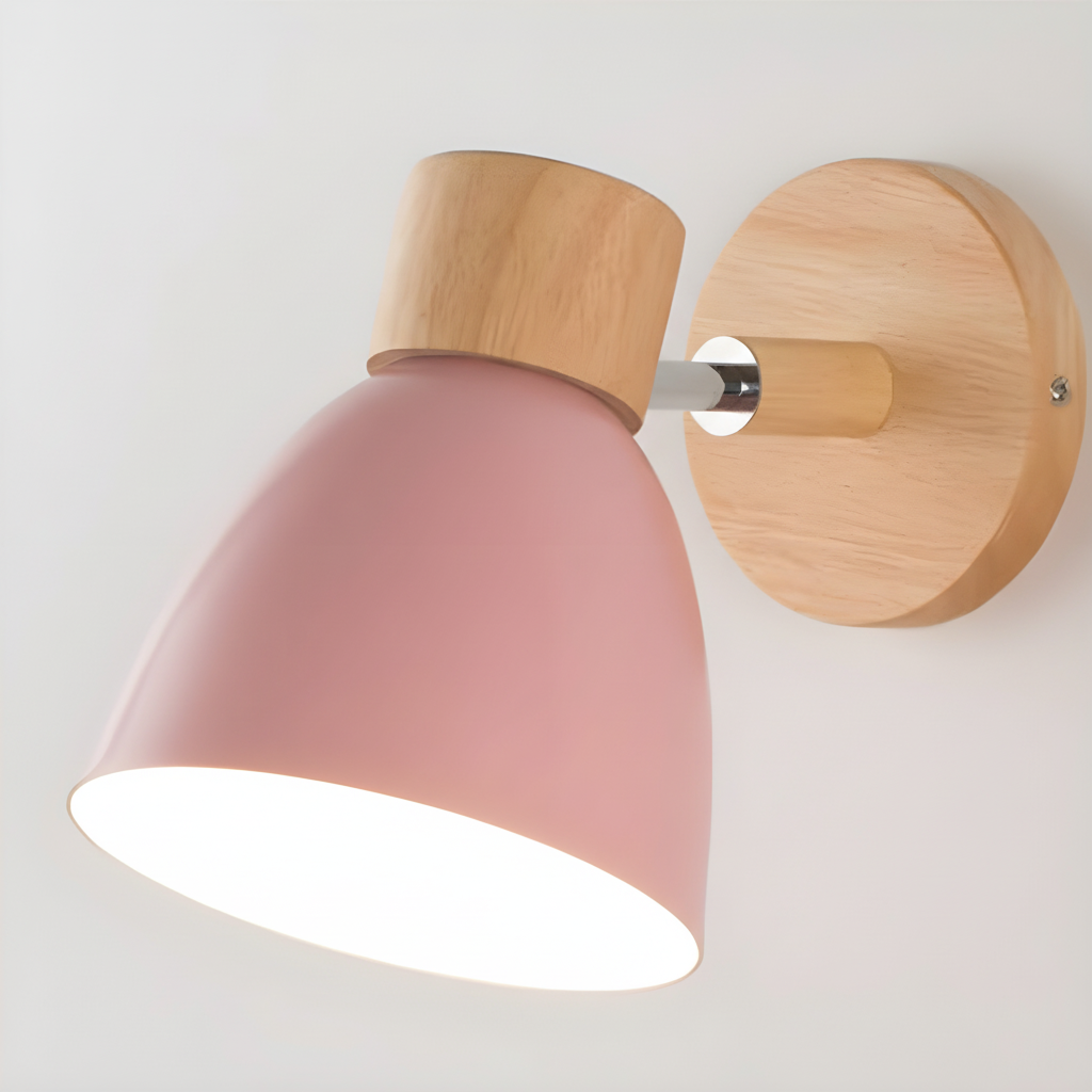 WoodLuma E27 wooden wall lamp, adjustable and stylish, perfect for minimalist decor