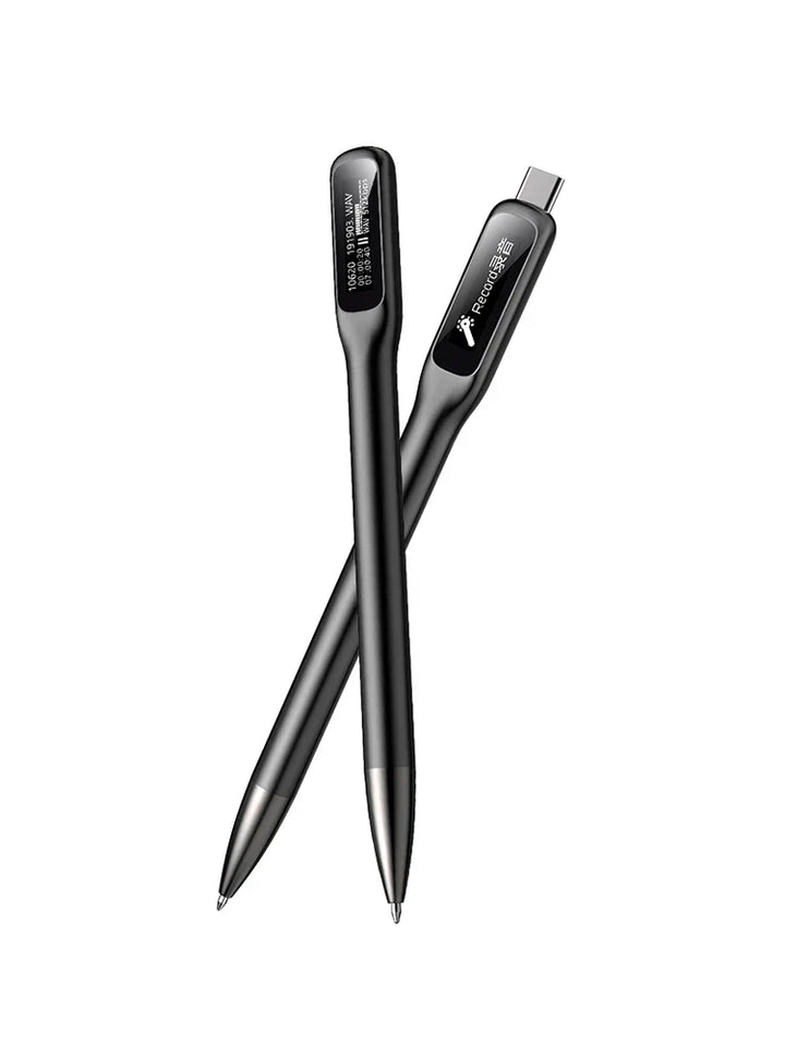 NotePro L65 Digital Voice Recorder Pen with OLED screen, ideal for lectures and meetings.