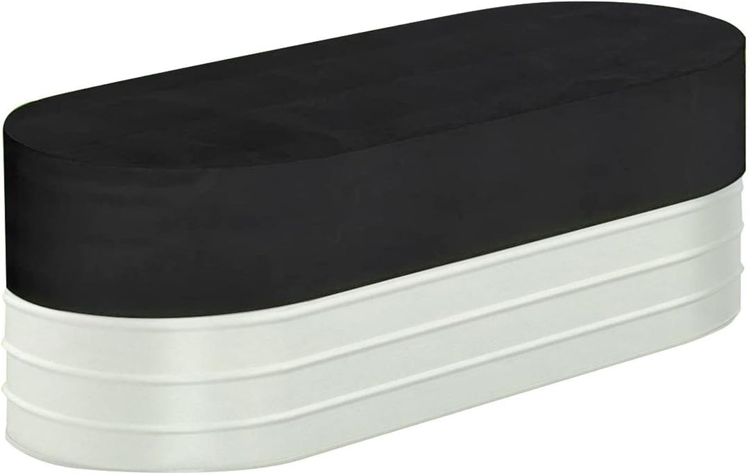 Durable Novyra ice bath tank cover, black, designed for complete outdoor protection.