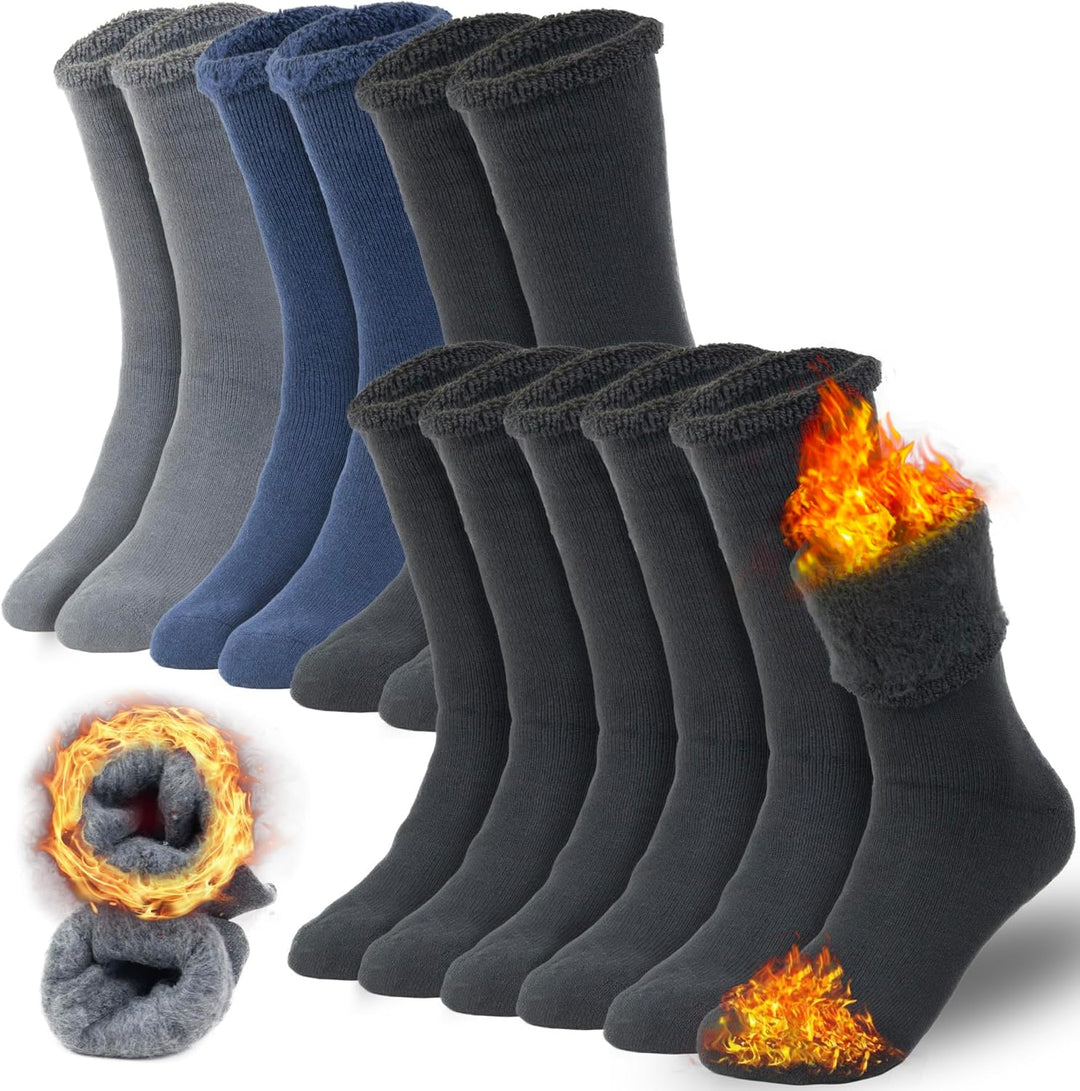 Oliver men's thermal socks folded, highlighting thick insulation, suitable for outdoor activities