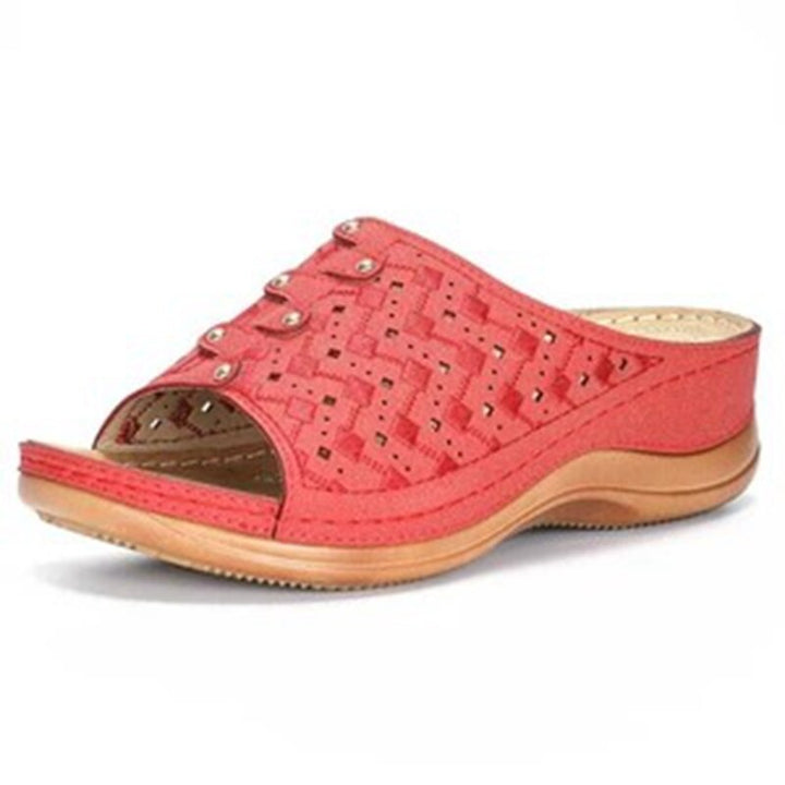 OrthoFlex women's orthopaedic slip-on sandals, perfect for comfortable and supportive casual wear.