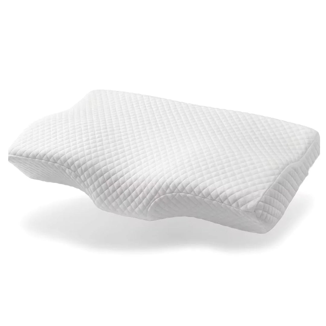 Orthopedic memory foam neck pillow for restorative sleep, providing optimal neck support.