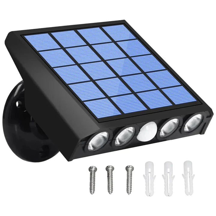 Modern outdoor lighting solution: solar motion sensor wall mounted light for enhanced security