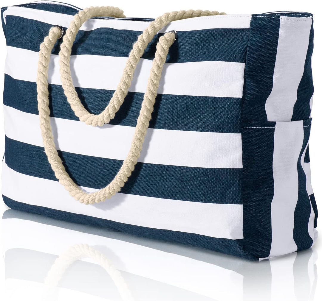 Large waterproof tote bag, perfect for the beach, pool, or summer vacation.