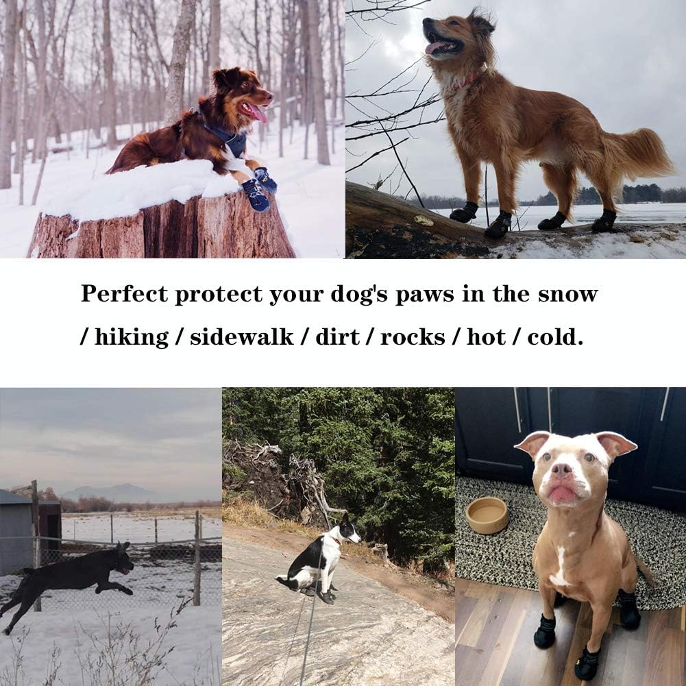 Dog boots stacked neatly, showcasing their compact design and readiness for all-weather adventures