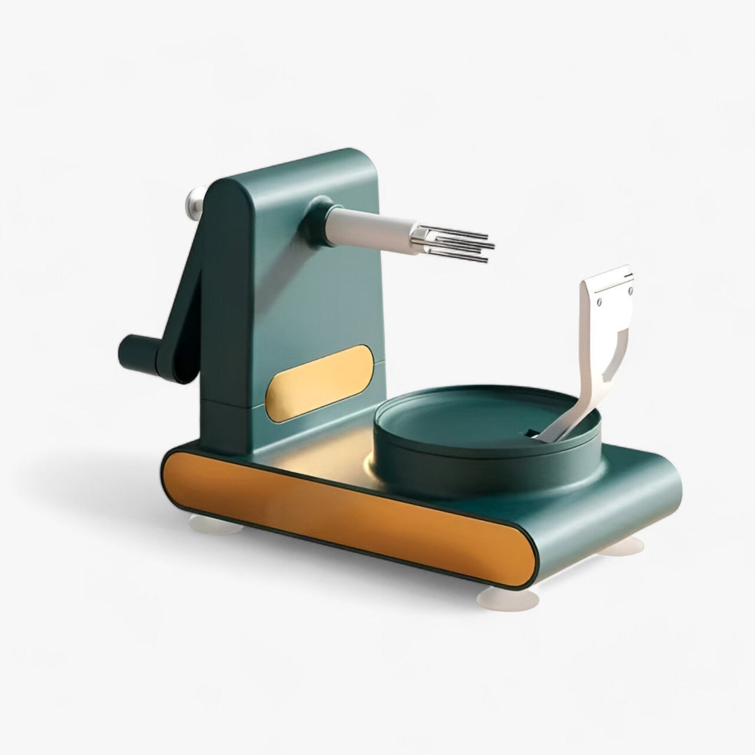 PeelEase, a green multifunctional fruit peeler and handy kitchen gadget for fast, healthy food prep.