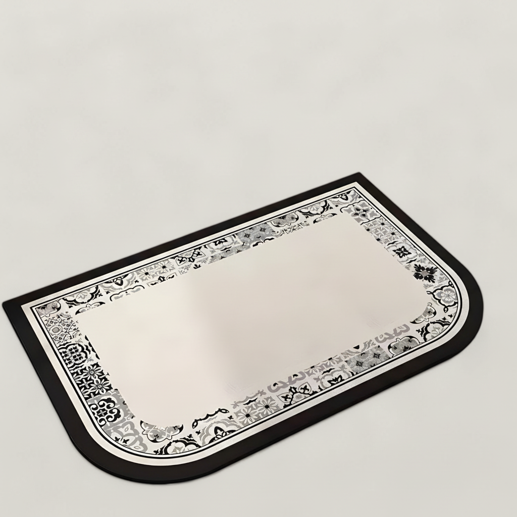 Child-friendly anti-slip bath mat providing secure footing and comfort in a family bathroom.