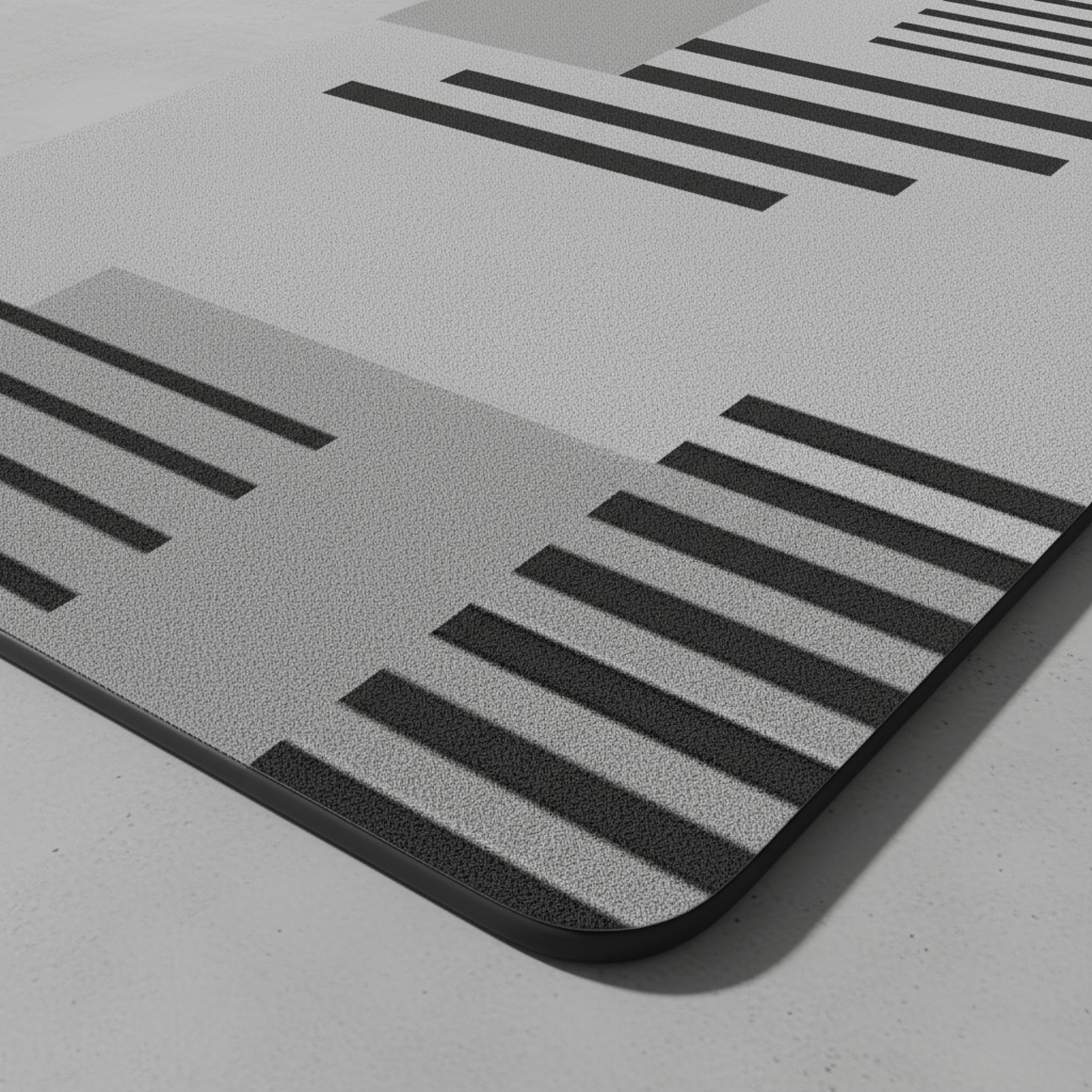 Close-up of the anti-slip texture on the underside of a BathEaseo bath mat, ensuring safety.