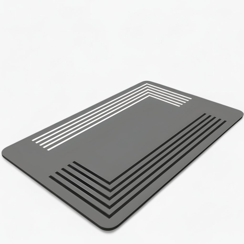 Stack of folded soft anti-slip bath mats in various neutral colors, ready for easy transport.