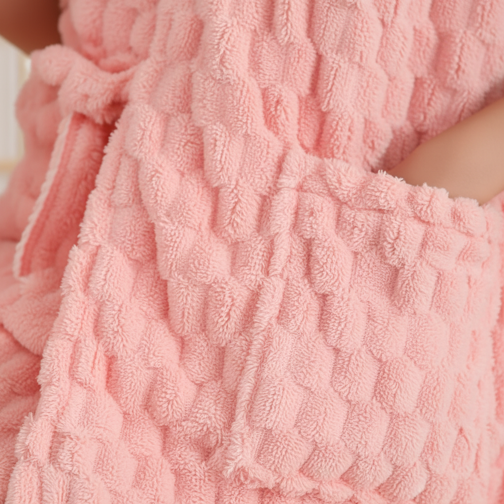 Gemütliches Wellness-Set featuring a quick-dry microfiber bathrobe for women, super soft.