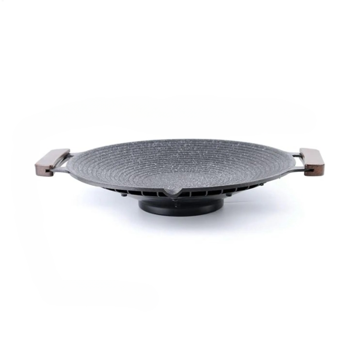 Portable aluminum grill pan with handles for camping, BBQ & outdoor cooking