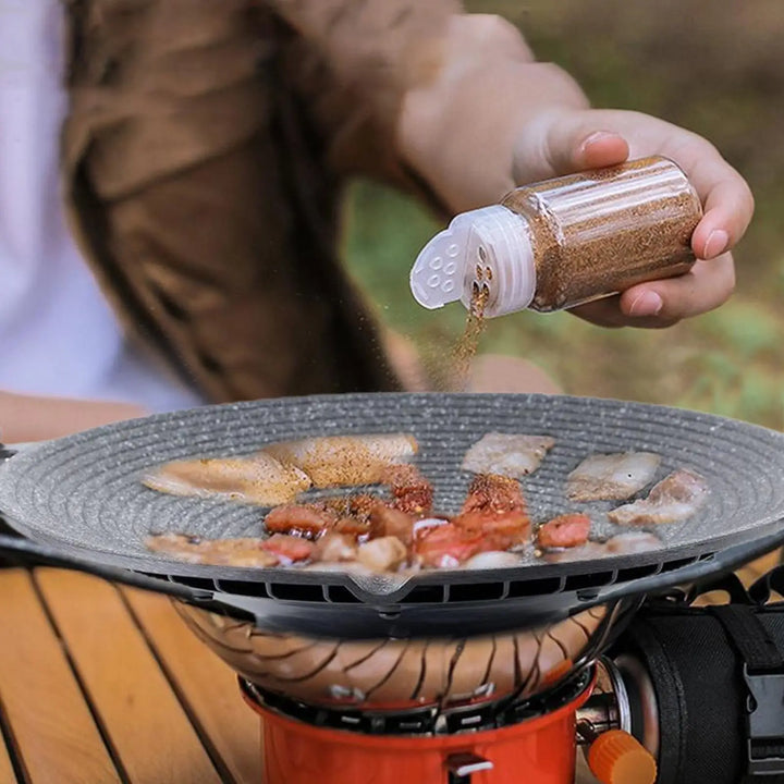 Arlo lightweight aluminum grill pan, perfect for camping and outdoor BBQ
