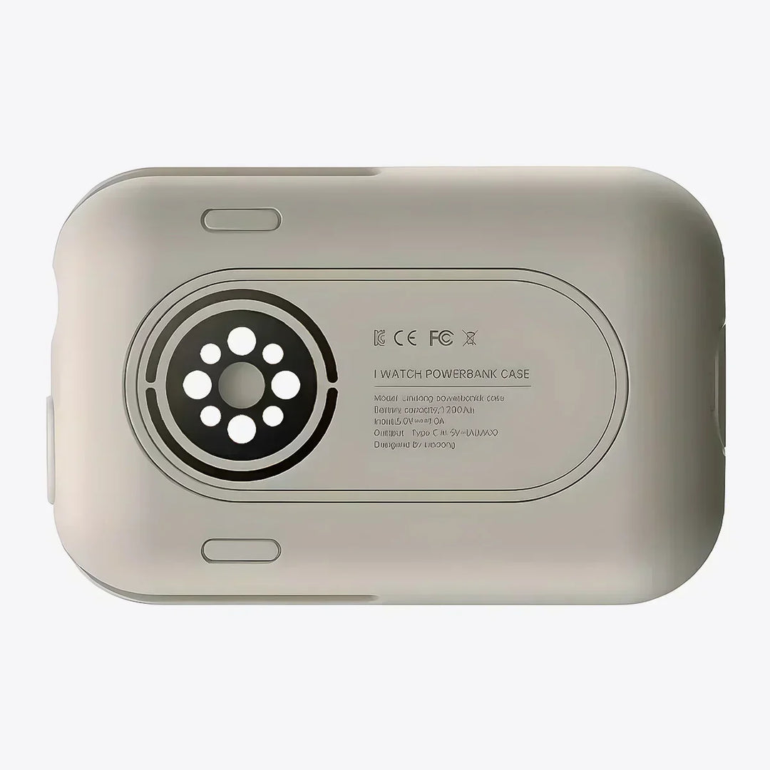Small USB Apple Watch charger, 1200mAh, demonstrating its wireless charging capability for smartwatches.