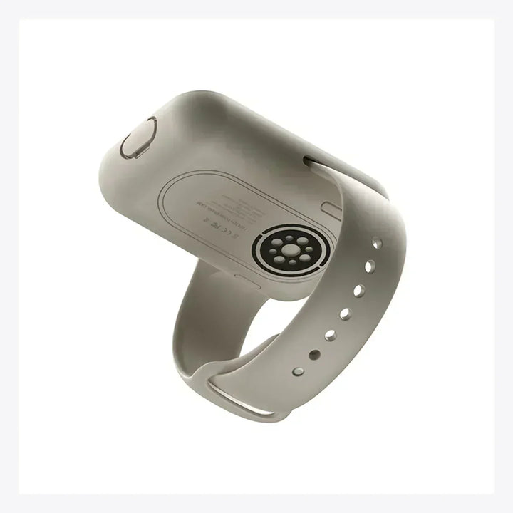 Apple Watch accessory: 1200mAh portable wireless charger, sleek design, ready for charging anywhere.