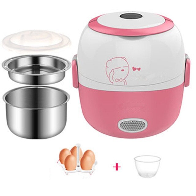 Heated lunch box for office professionals, ensuring warm, healthy meals at work or school.
