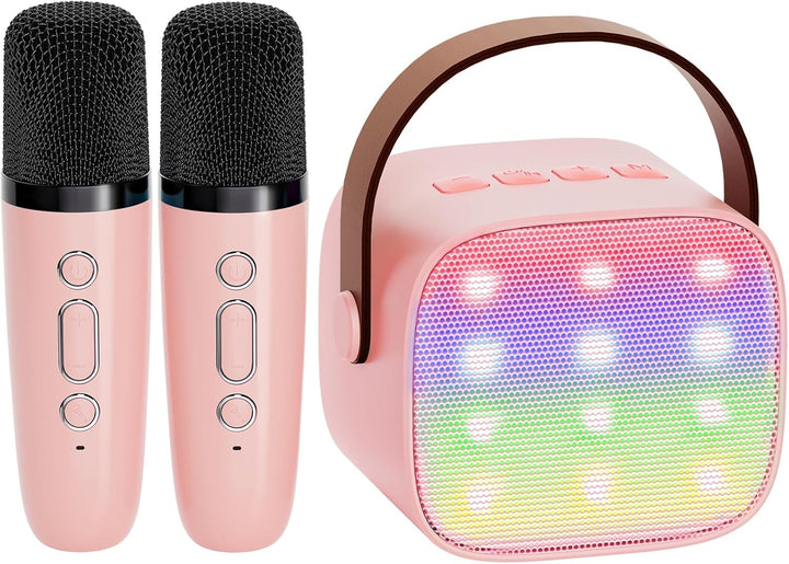 Portable audio experience: Veylo Karaoke Machine with Bluetooth speaker and wireless mics for outdoor fun