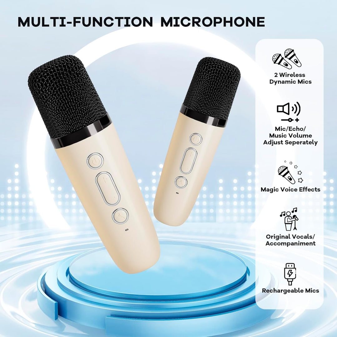 User connecting smartphone to Veylo Bluetooth Karaoke Machine, demonstrating ease of pairing for music