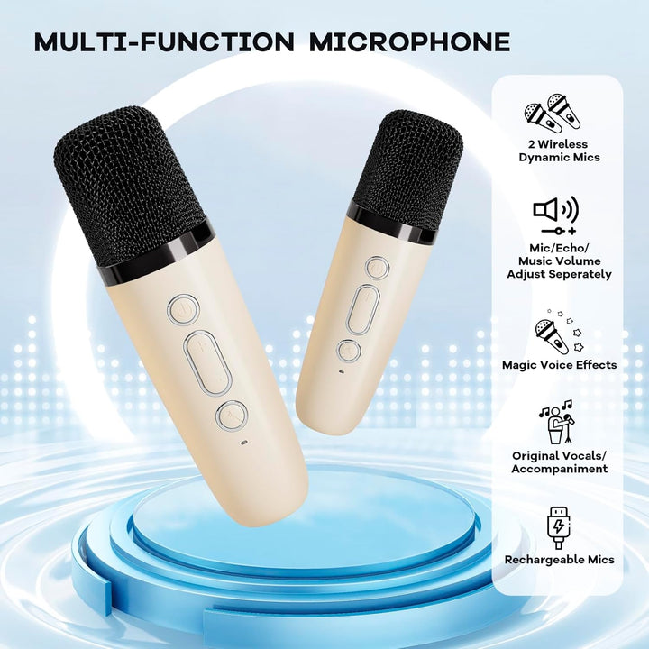 User connecting smartphone to Veylo Bluetooth Karaoke Machine, demonstrating ease of pairing for music