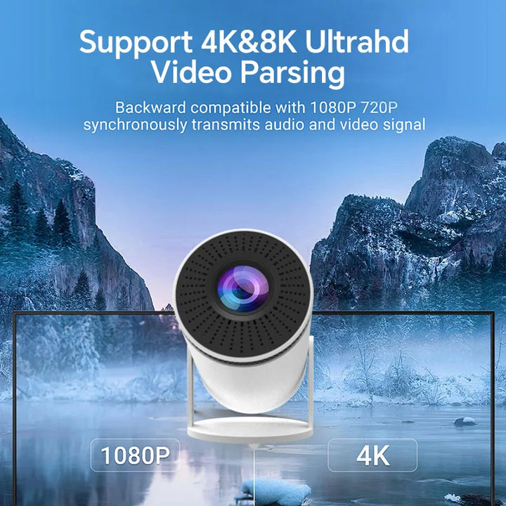 Portable office gadget: mini smart projector for professional presentations & productive meetings anywhere.