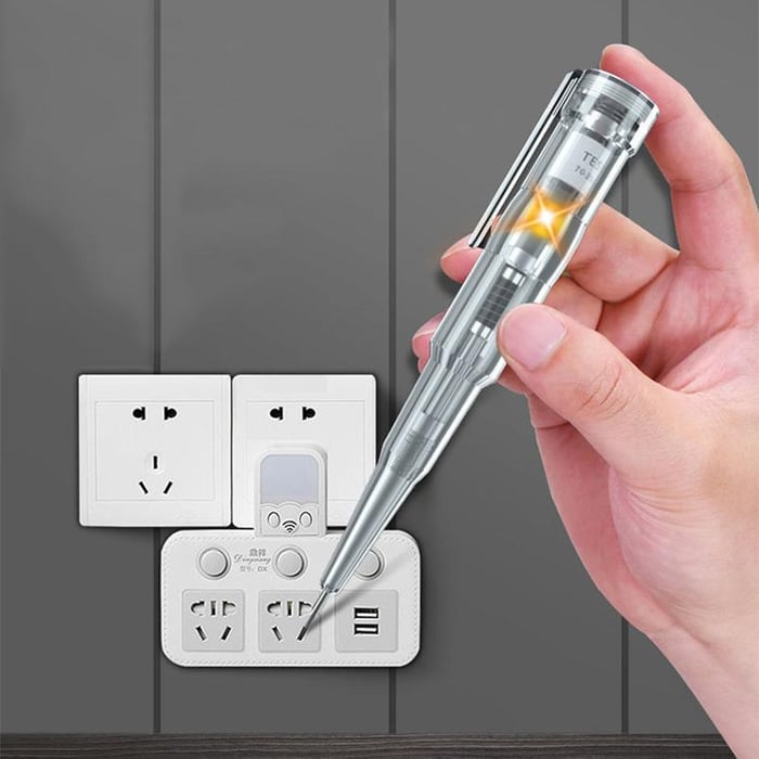 Professional voltage tester pen, portable & reliable for safe power diagnostic & wire detection.