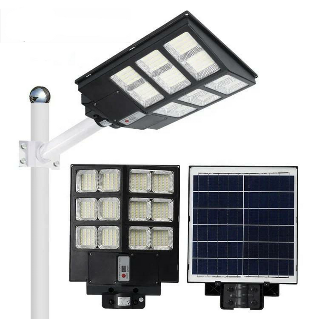Powerful solar LED outdoor security lamp for garden & driveway. Weatherproof & wireless, ensures safety.