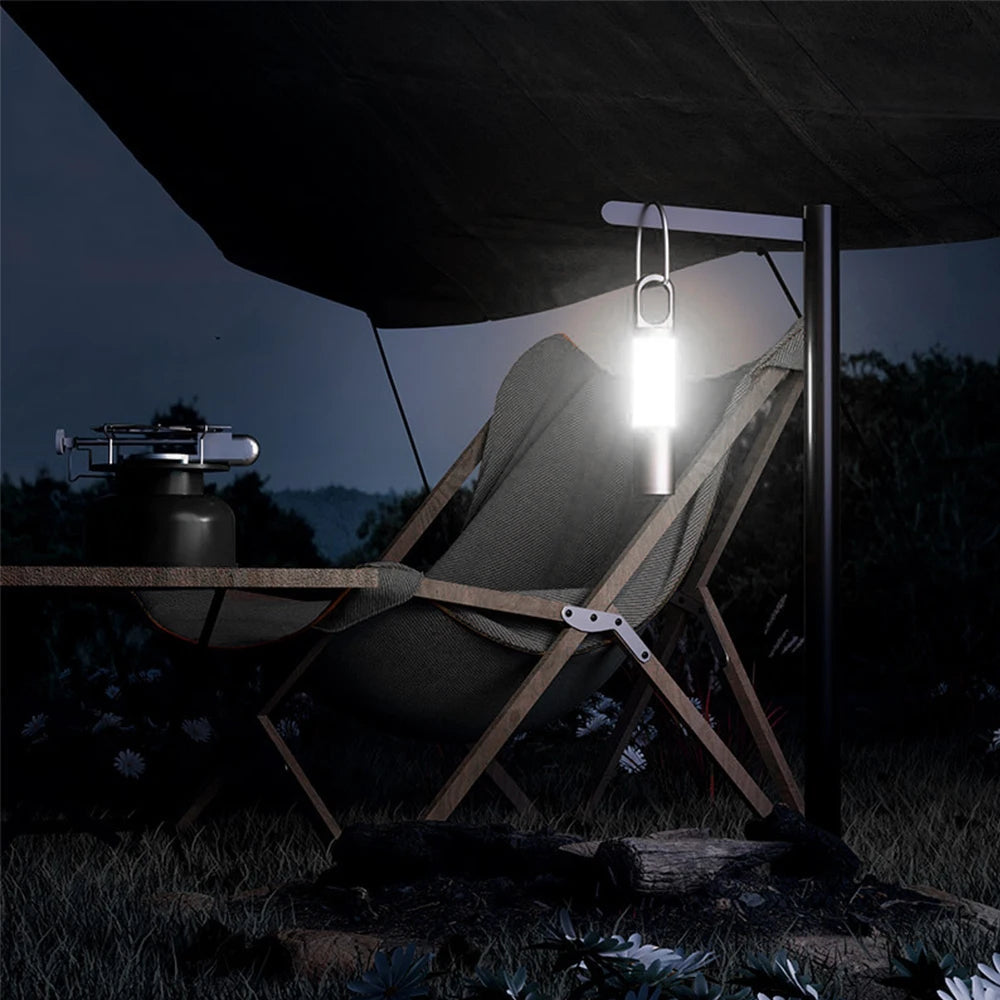 Powerful USB-C LED torch with long-range beam, perfect for security & patrols.