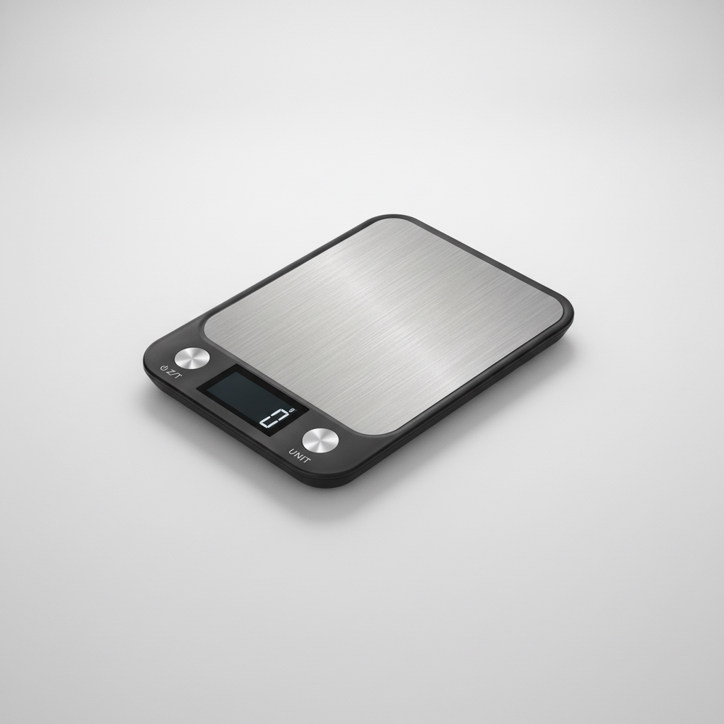 Versatile digital kitchen scale, ideal for precise baking & cooking. Durable stainless steel, waterproof & accurate.