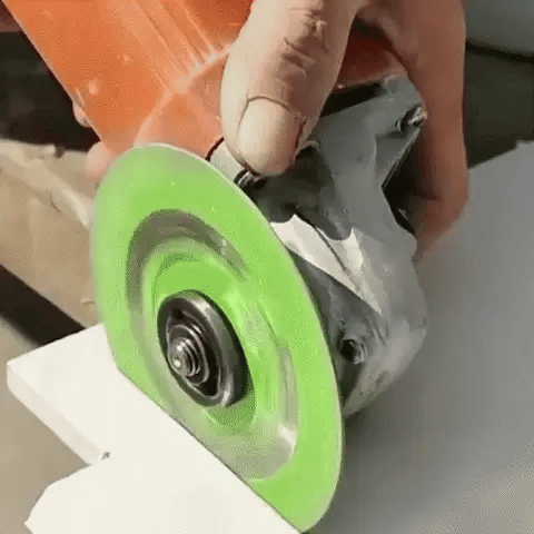 Durable diamond cutting disc for angle grinders, perfect for ceramic tile & glass with abrasive precision.