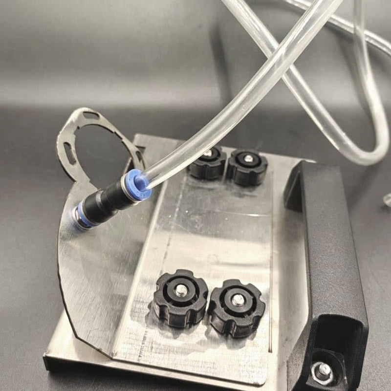 Essential tiling accessory: 45-degree tile bevel cutting guide for angle grinders. Precision tile tool.