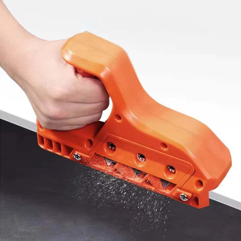 Professional drywall hand scraper for smooth plasterboard edges & woodworking.