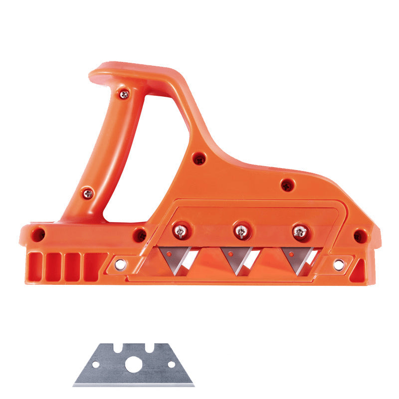 Precision hand scraper for flawless drywall edges, wood planing, & plastic cutting.