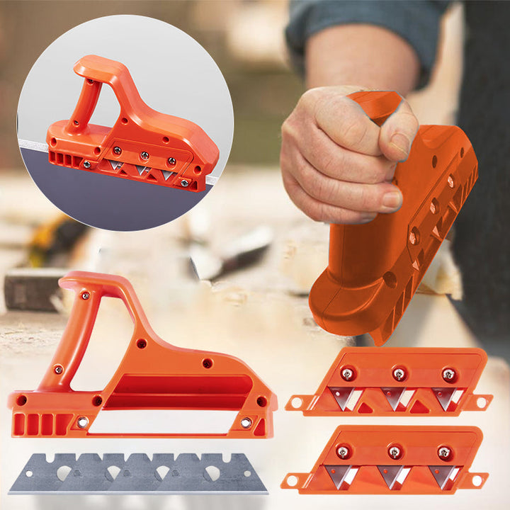 Heavy-duty EdgePlane Pro, the ultimate hand scraper for drywall & wood.