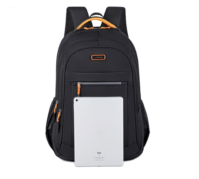 Versatile men's travel backpack, professional look, holds laptop, documents & perfect for urban commute.