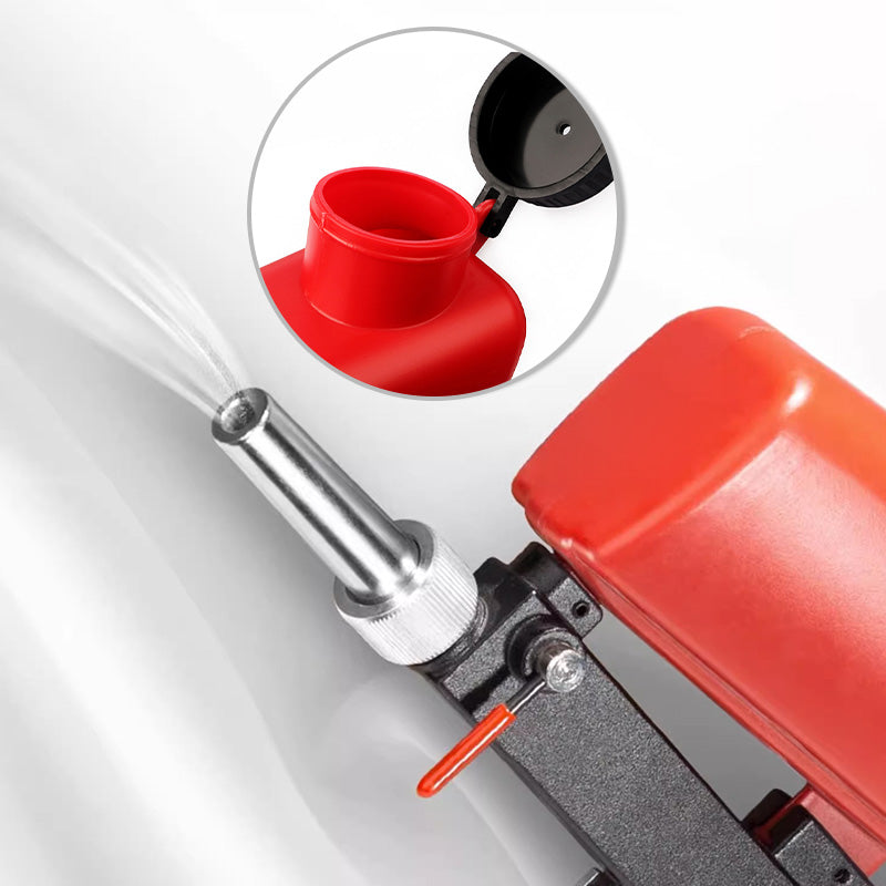 Durable sandblaster gun for professional surface preparation & restoration projects, portable.