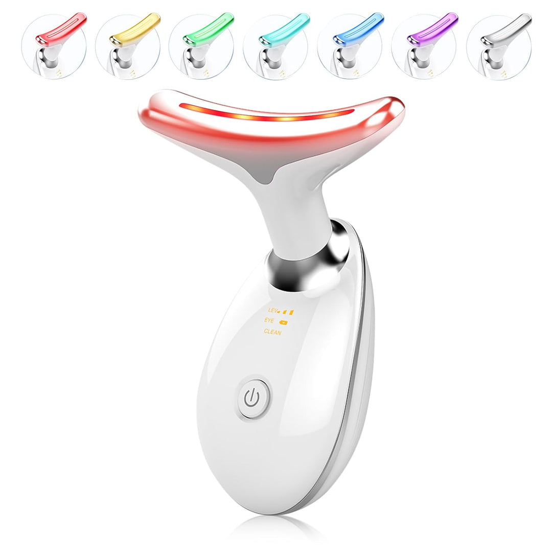 Unisex RadiantGlow LED Light Therapy Facial Massager for home spa